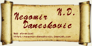 Negomir Danesković vizit kartica